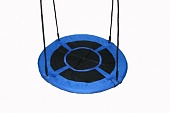 Качели детские Gnezdo без подушки, подвесные, синие, диаметр 100 см